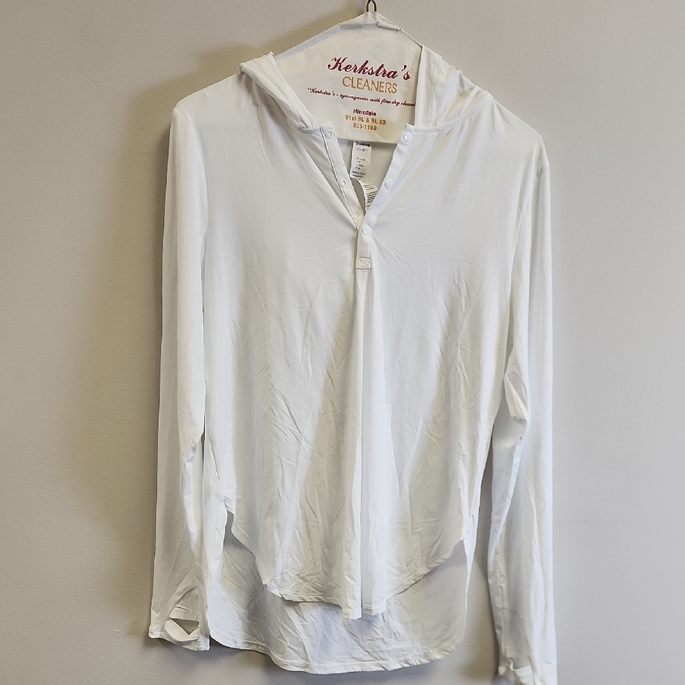 G4free Classic White Button Down Shirt for Women